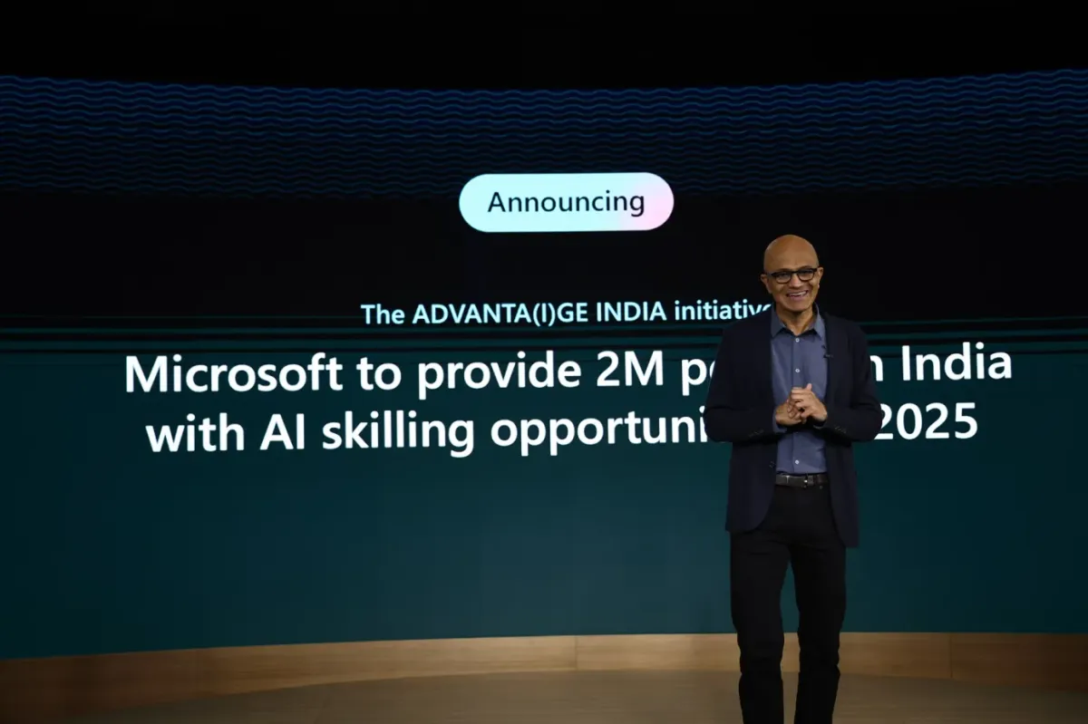 Microsoft, Announced Plans To Train 2 Million Indians In Artificial Intelligence (AI)