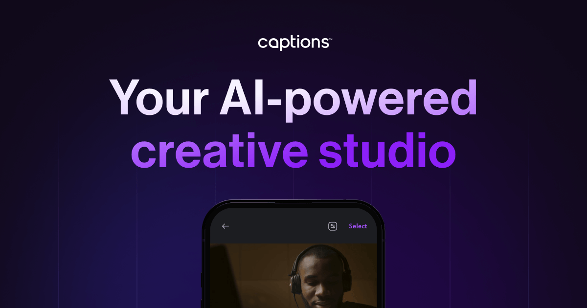 Captions Video Editing App Launches AI Feature for Effortless Video Editing